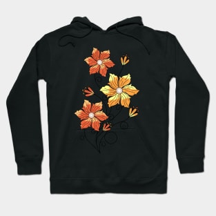 Orange Petunias Hoodie